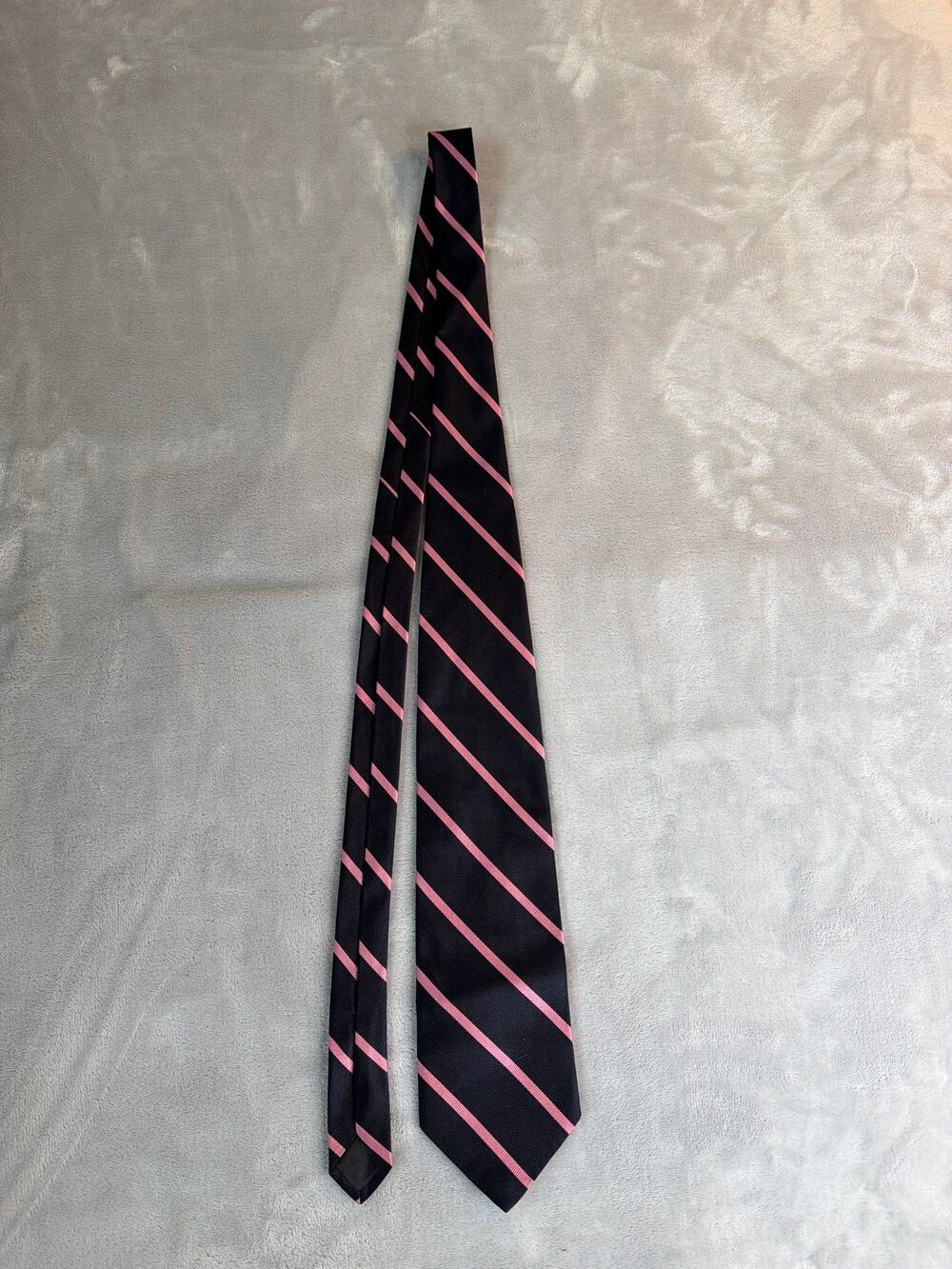Brooks Brothers 346 Navy Pink Rep Stripe Silk Tie Men's